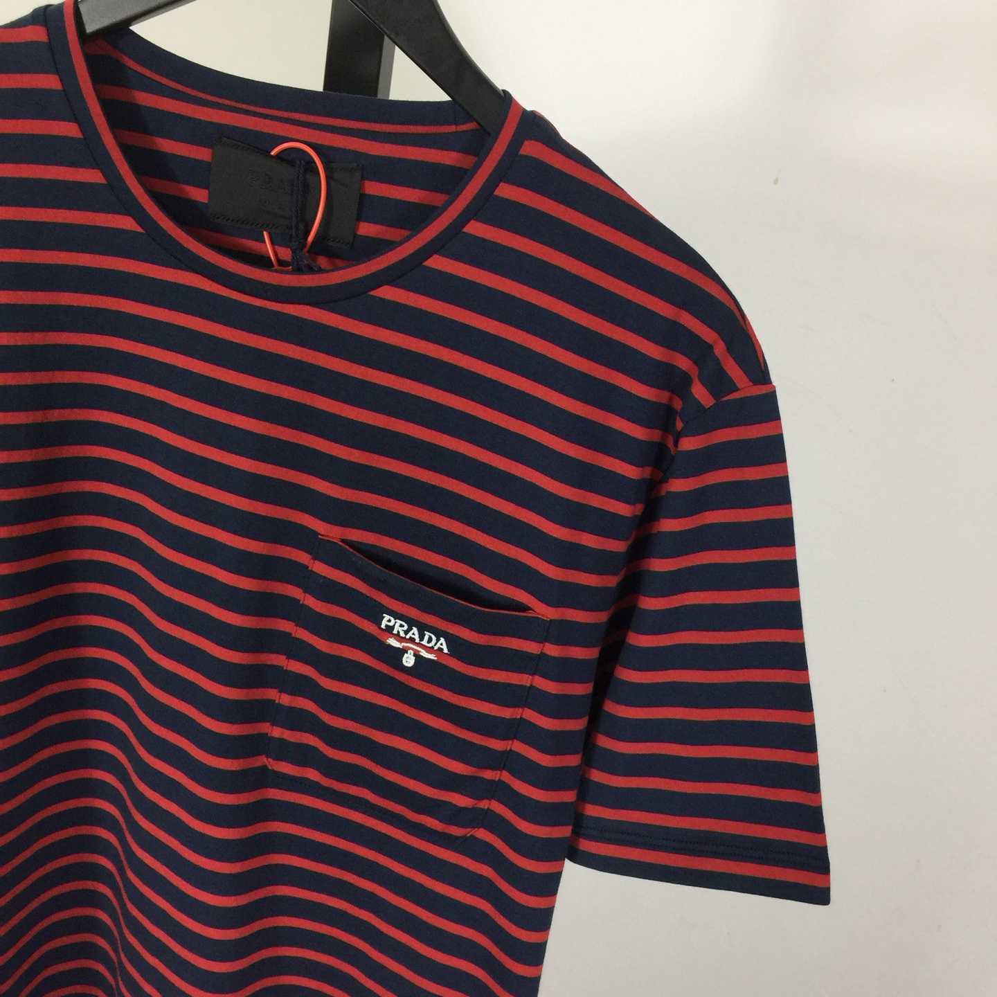 Prada Striped Cotton T-shirt  - EUR FASHION