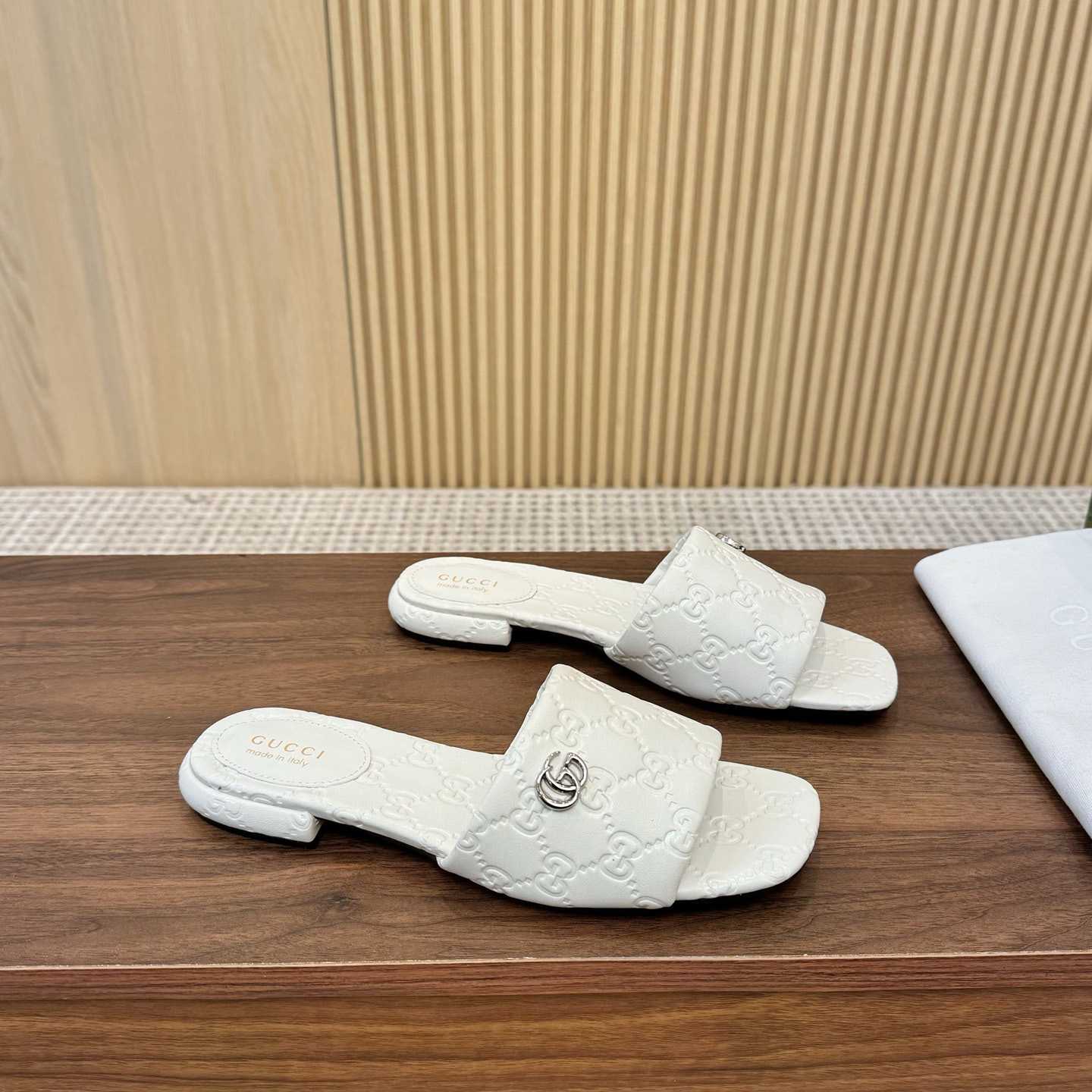 Gucci Women's Slide Sandal With Double G - EUR FASHION