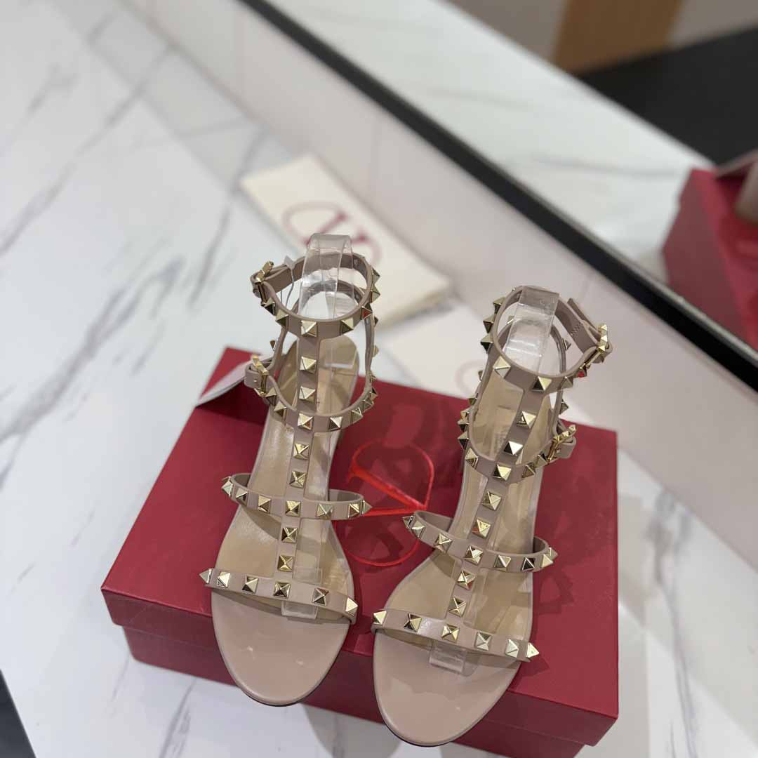 Valent Garavani Rockstud 60mm ankle-strap Sandals - EUR FASHION
