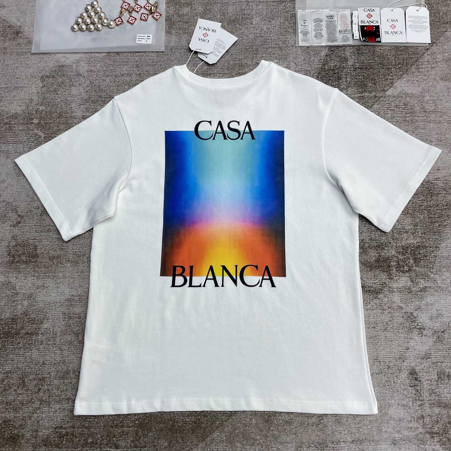 Casablanca Gradient Casa Logo T-Shirt   C986 - EUR FASHION