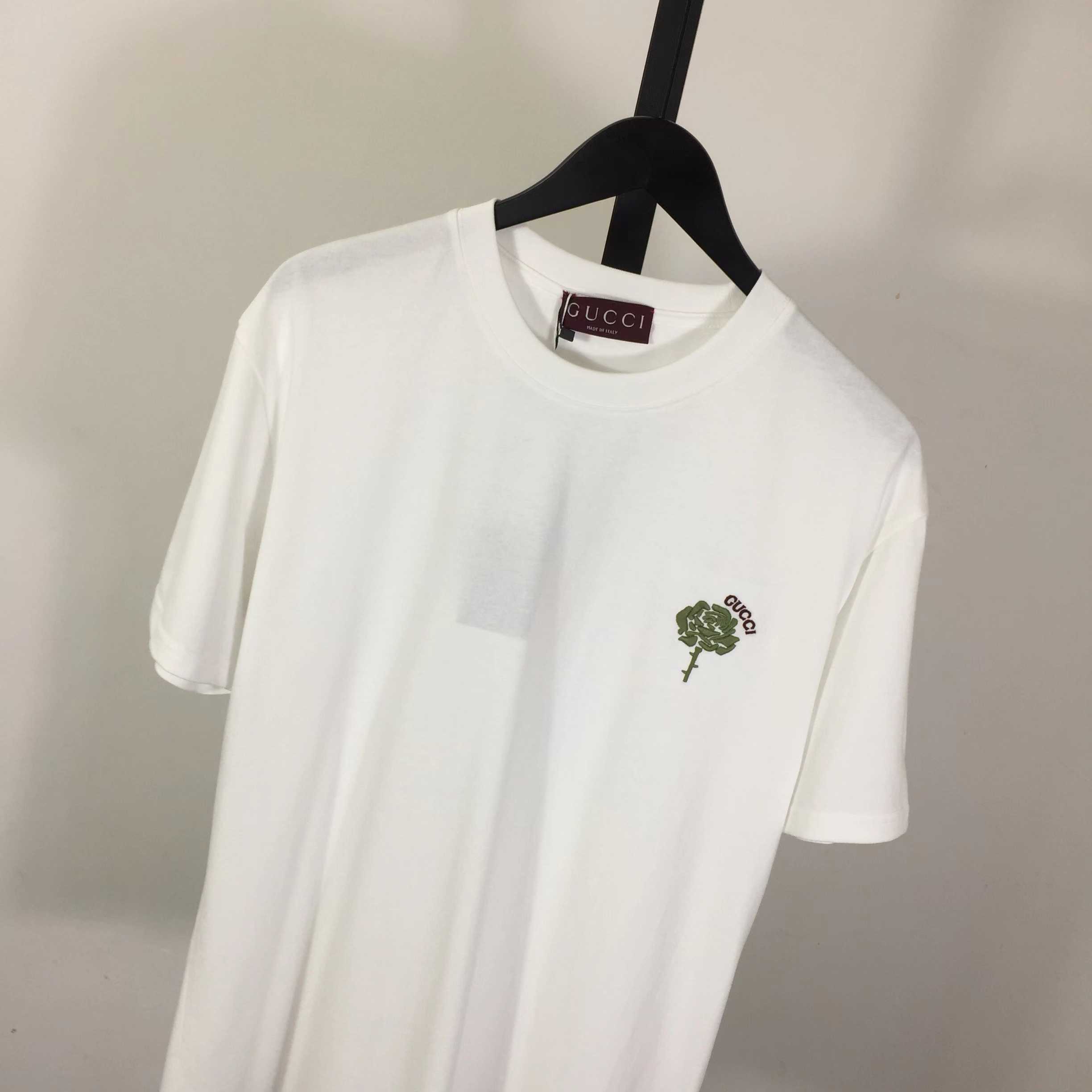 Gucci Cotton Jersey T-shirt With Embroidery - EUR FASHION