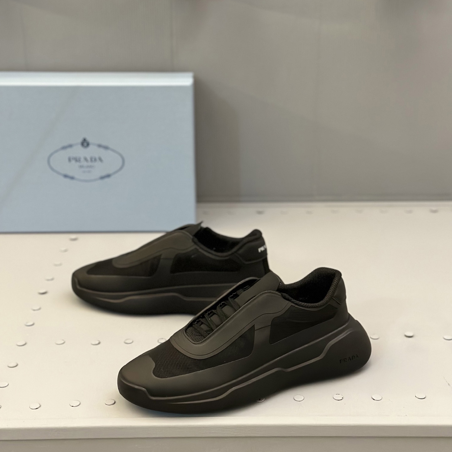Prada America's Cup Re-Nylon And Bike Fabric Sneakers - EUR FASHION