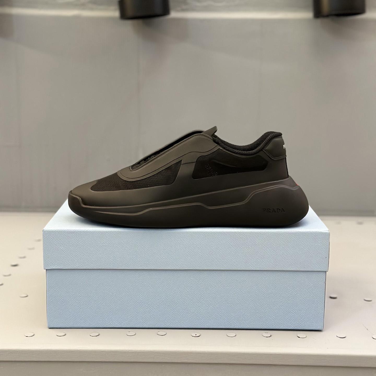 Prada America's Cup Re-Nylon And Bike Fabric Sneakers - EUR FASHION
