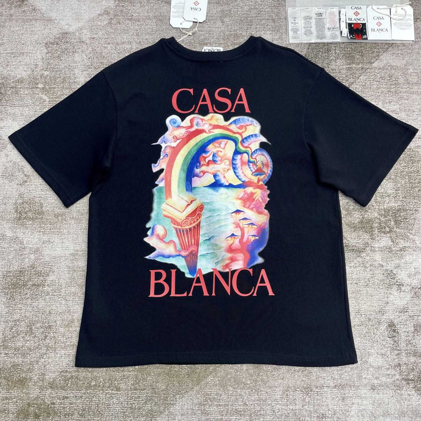 Casablanca Nature Teacher Printed Cotton T-Shirt   C951 - EUR FASHION