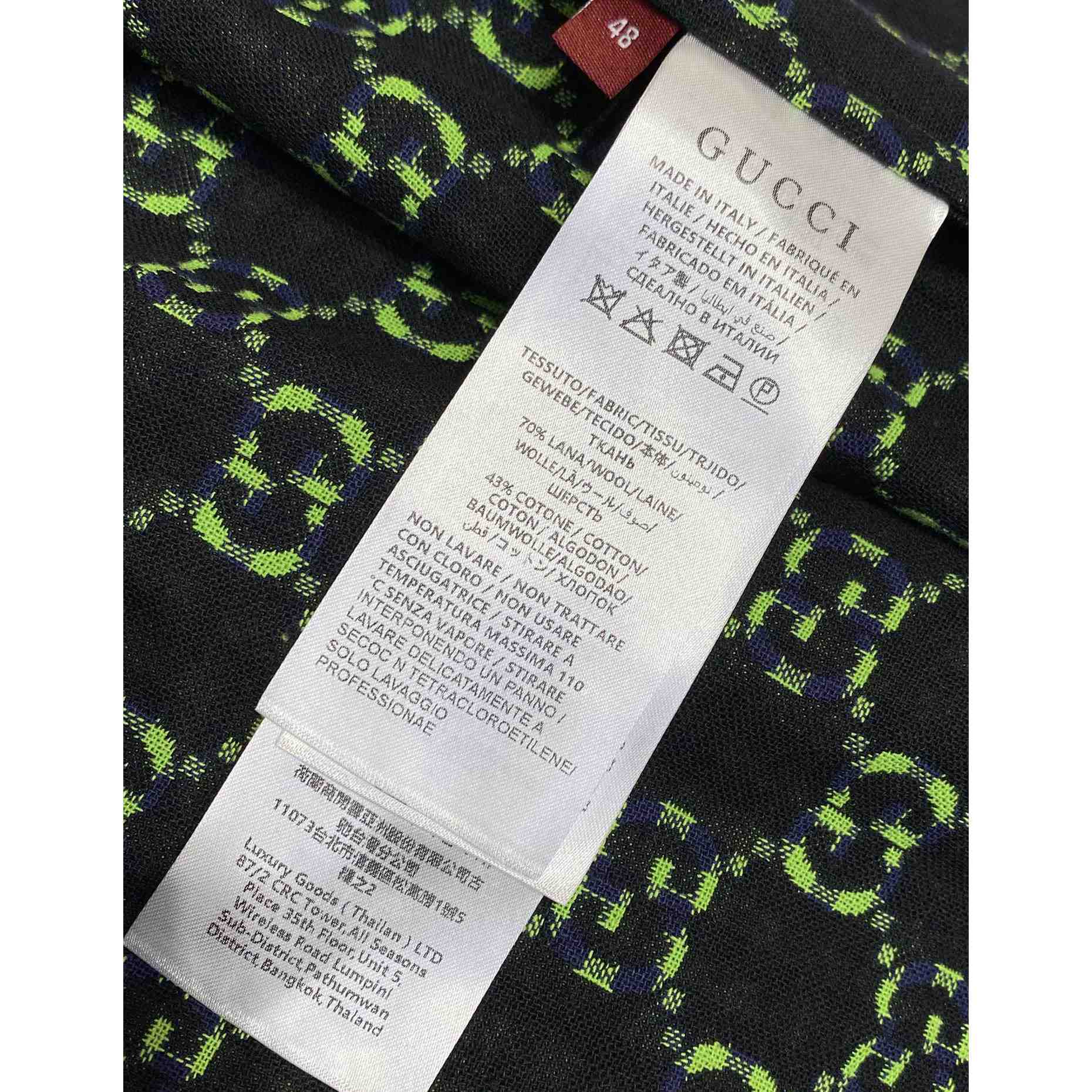Gucci GG Gingham Cotton Wool Jacket - EUR FASHION