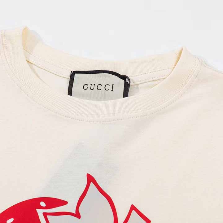 Gucci Strawberry Gucci' Cotton T-shirt - EUR FASHION