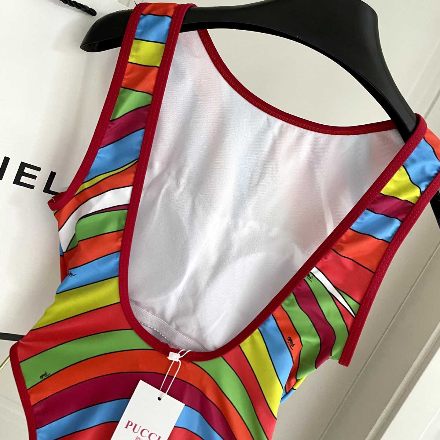 Pucci One-shoulder Embellished Printed Swimsuit  - EUR FASHION