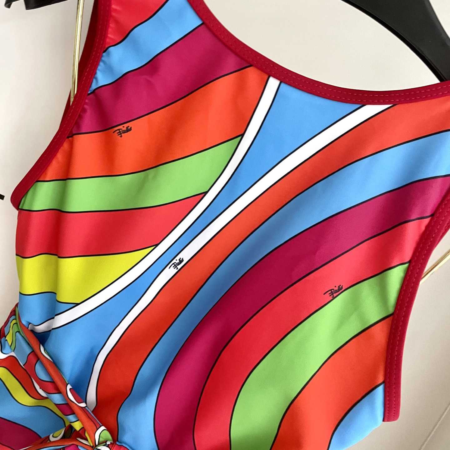Pucci One-shoulder Embellished Printed Swimsuit  - EUR FASHION