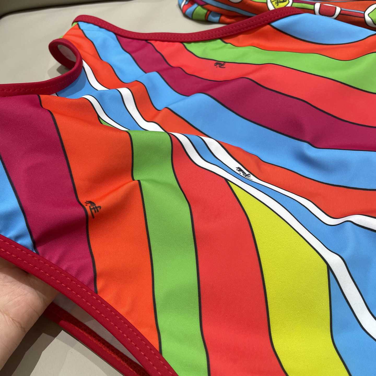 Pucci One-shoulder Embellished Printed Swimsuit  - EUR FASHION