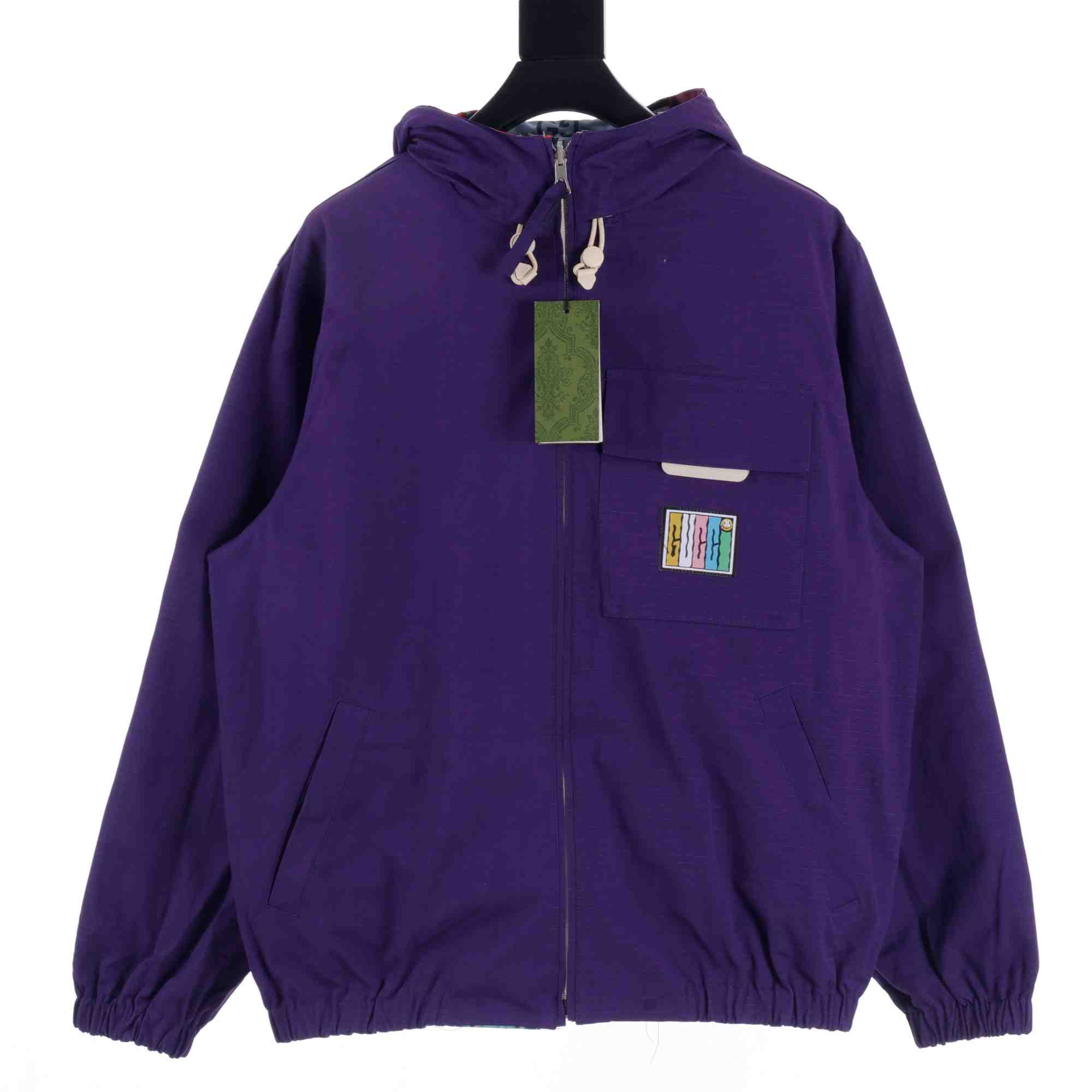 Gucci Reversible Cotton Ripstop Jacket In Purple - EUR FASHION
