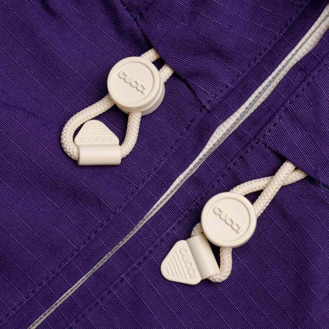 Gucci Reversible Cotton Ripstop Jacket In Purple - EUR FASHION