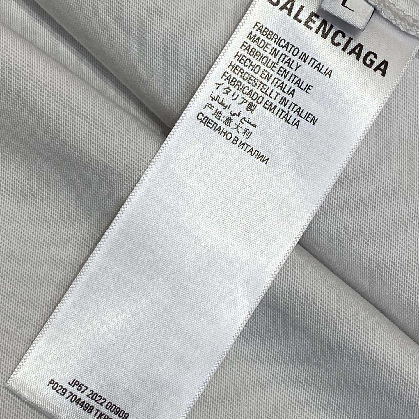 Balenciaga Hi There + Dripley T-Shirt Medium Fit In Dirty White - EUR FASHION