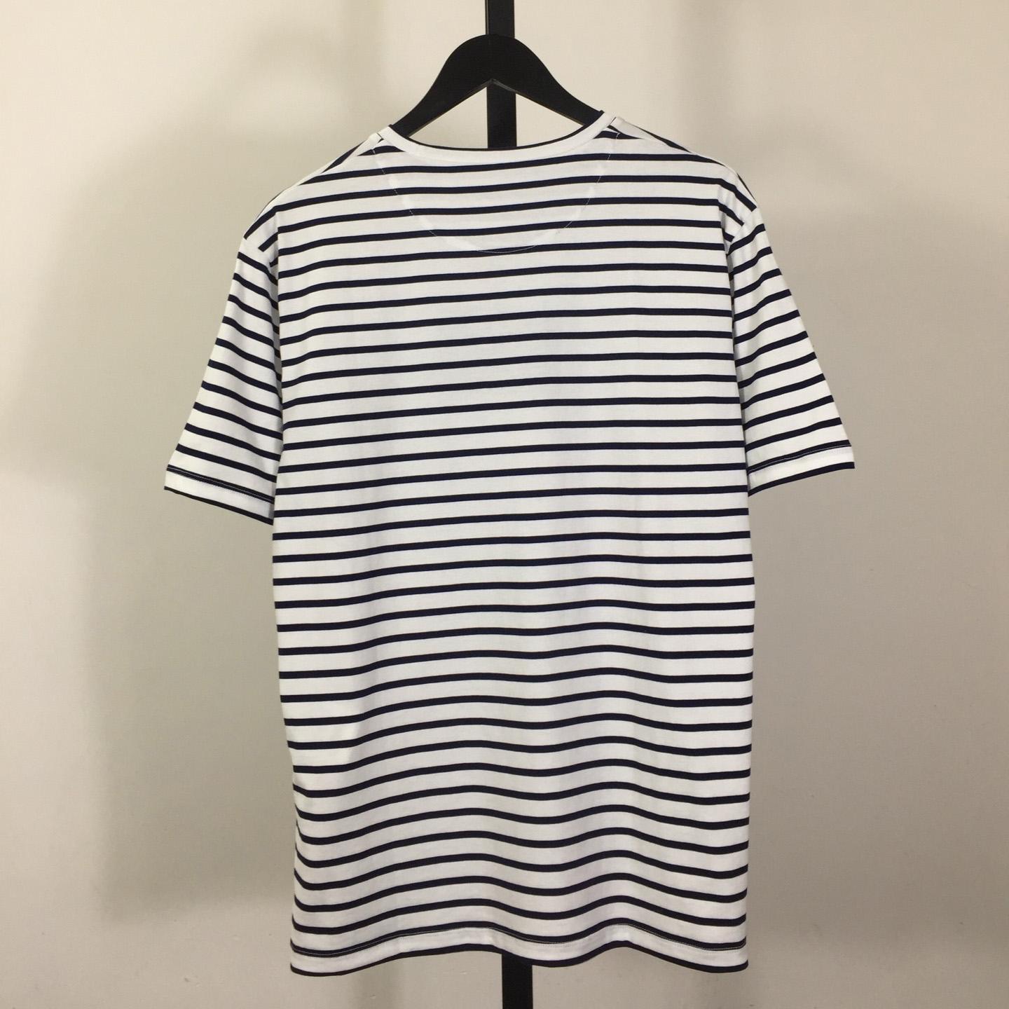 Prada Striped Cotton T-shirt  - EUR FASHION