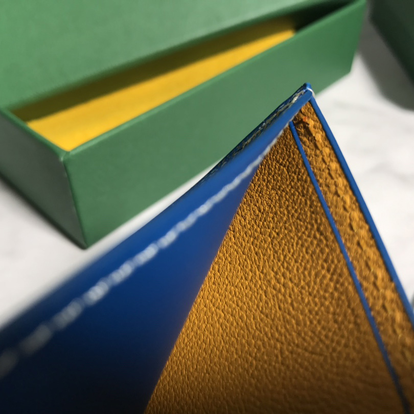 Goyard Short 8 Card Slots Billfold Wallet Blue - EUR FASHION