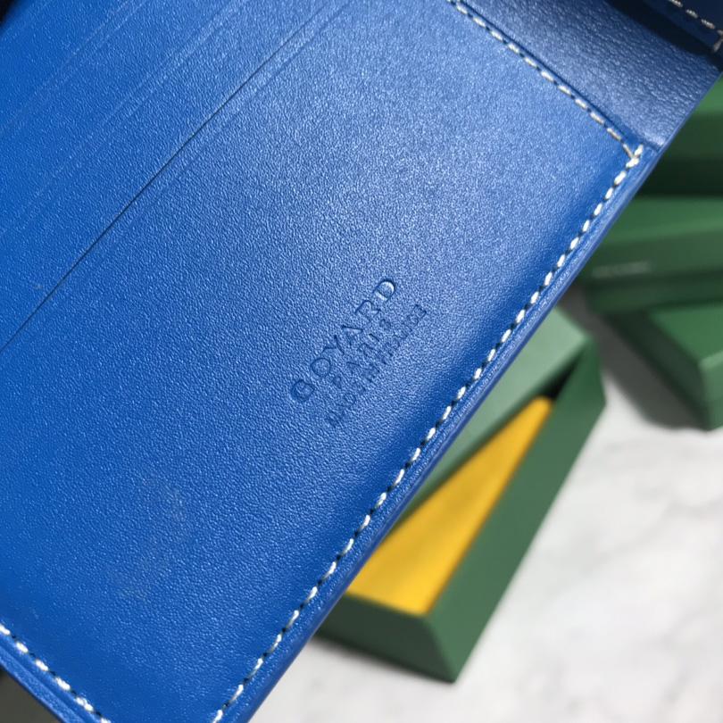 Goyard Short 8 Card Slots Billfold Wallet Blue - EUR FASHION