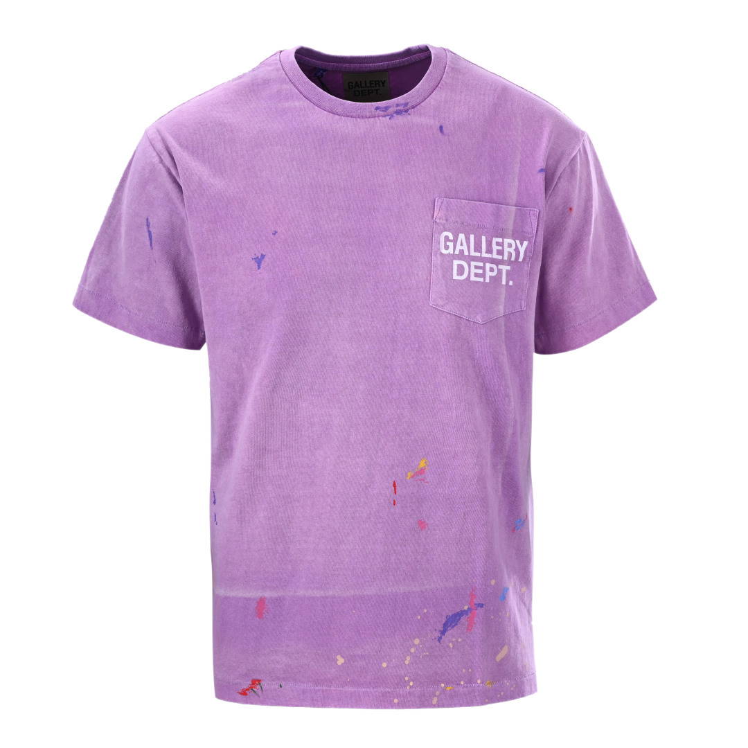 Gallery Dept. Vintage Logo Painted Tee 'Purple'  - EUR FASHION