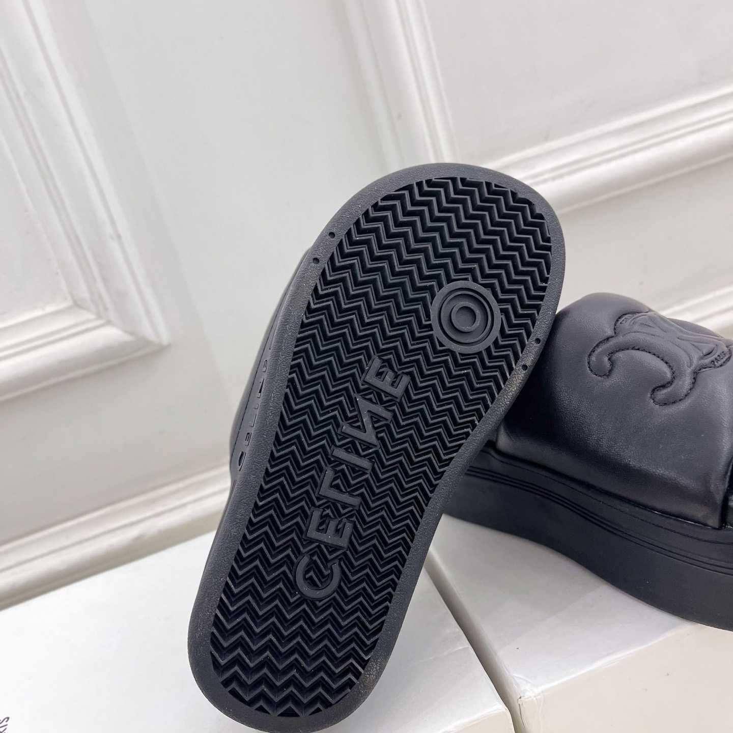 Celine Block Slide With Triomphe In Lambskin - EUR FASHION