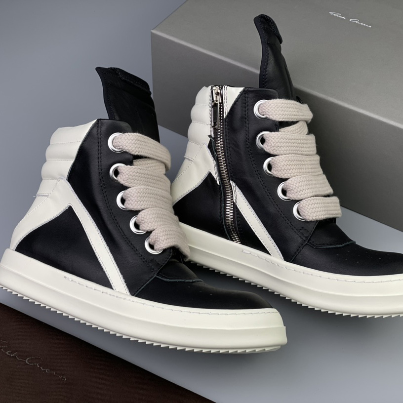 Rick Owens Geobasket High 'Black Milk' - EUR FASHION