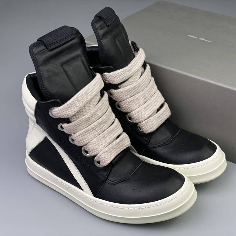 Rick Owens Geobasket High 'Black Milk' - EUR FASHION