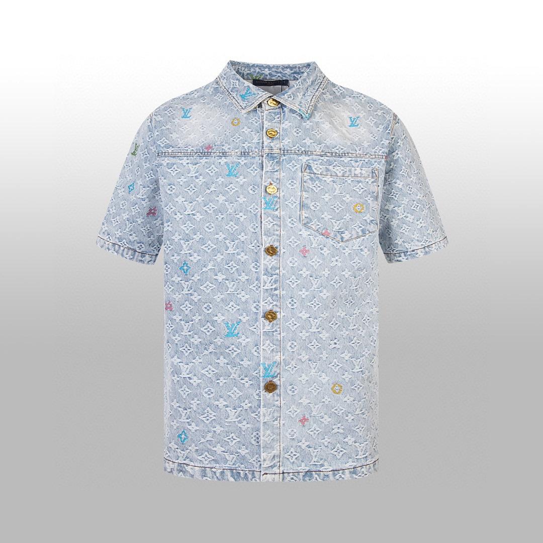 Louis Vuitton Monogram Short-Sleeved Shirt  - EUR FASHION