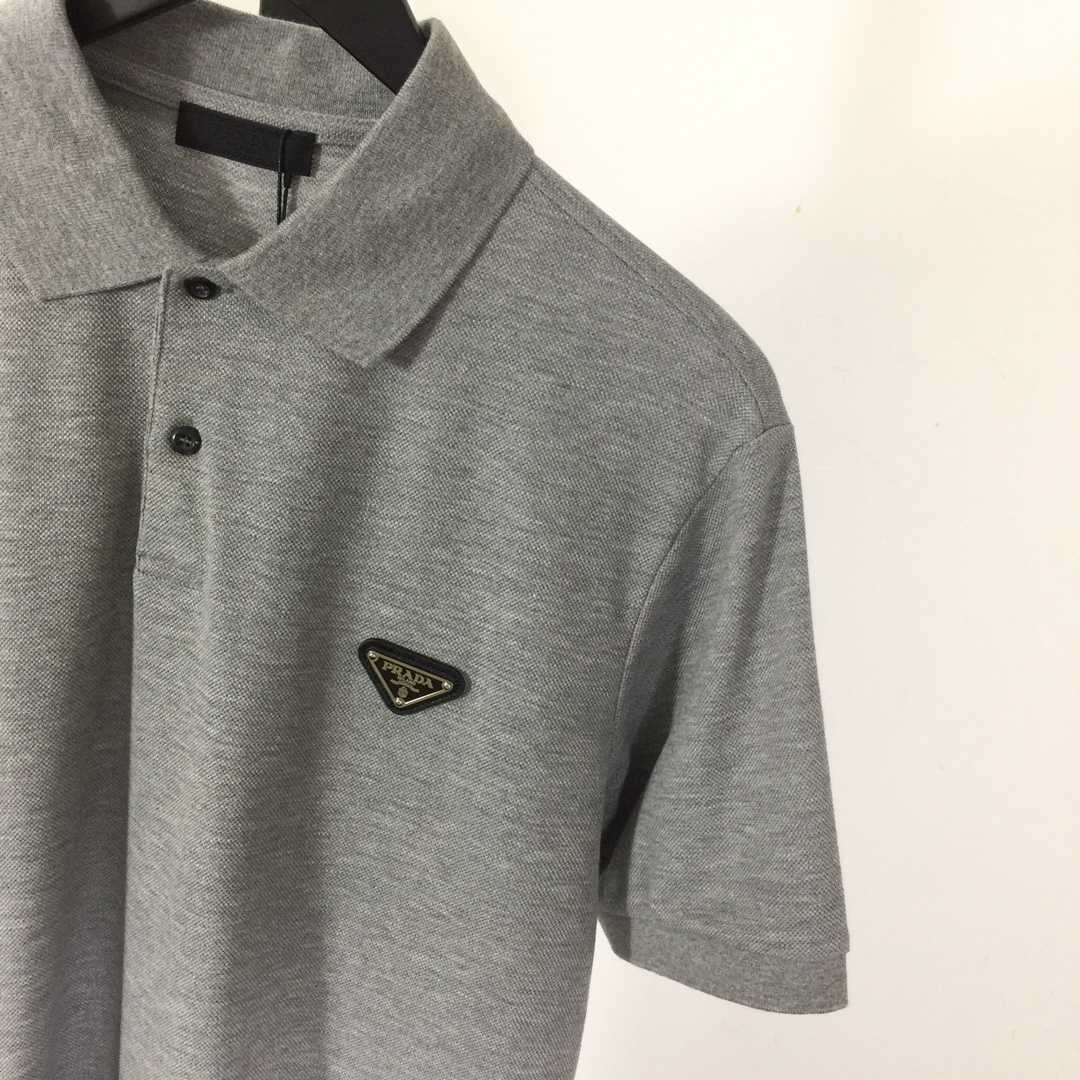 Prada Logo Cotton Polo Shirt - EUR FASHION