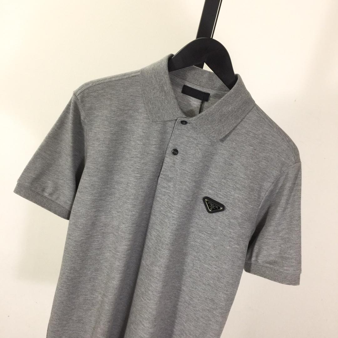 Prada Logo Cotton Polo Shirt - EUR FASHION