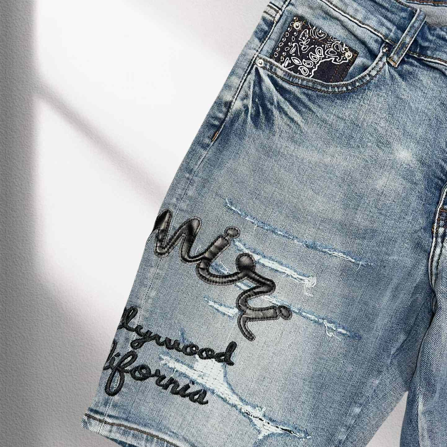 Amiri Denim Shorts     8004 - EUR FASHION