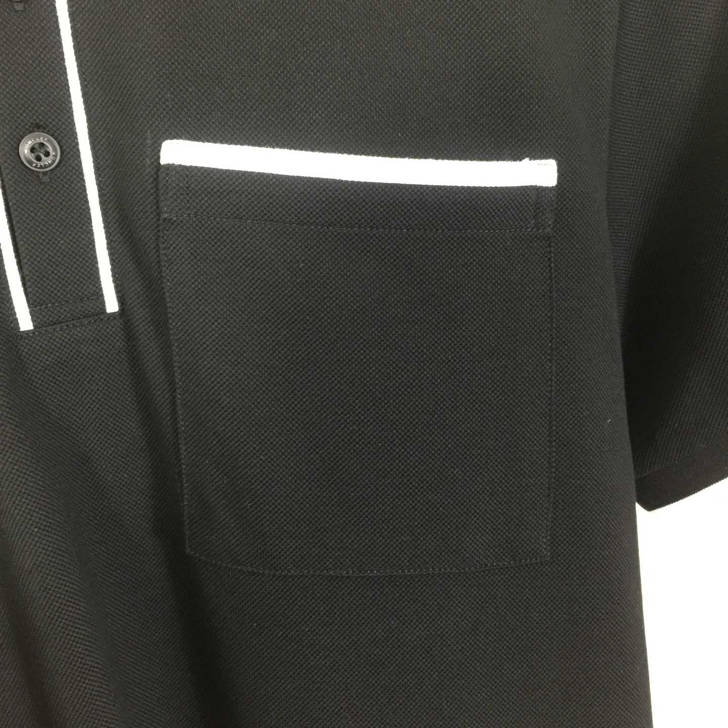 Moncler Black Striped Polo - EUR FASHION