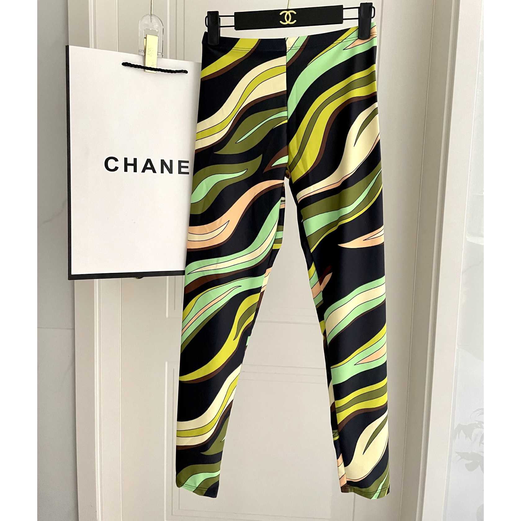Pucci Iride-Print Crop Top And Leggings - EUR FASHION