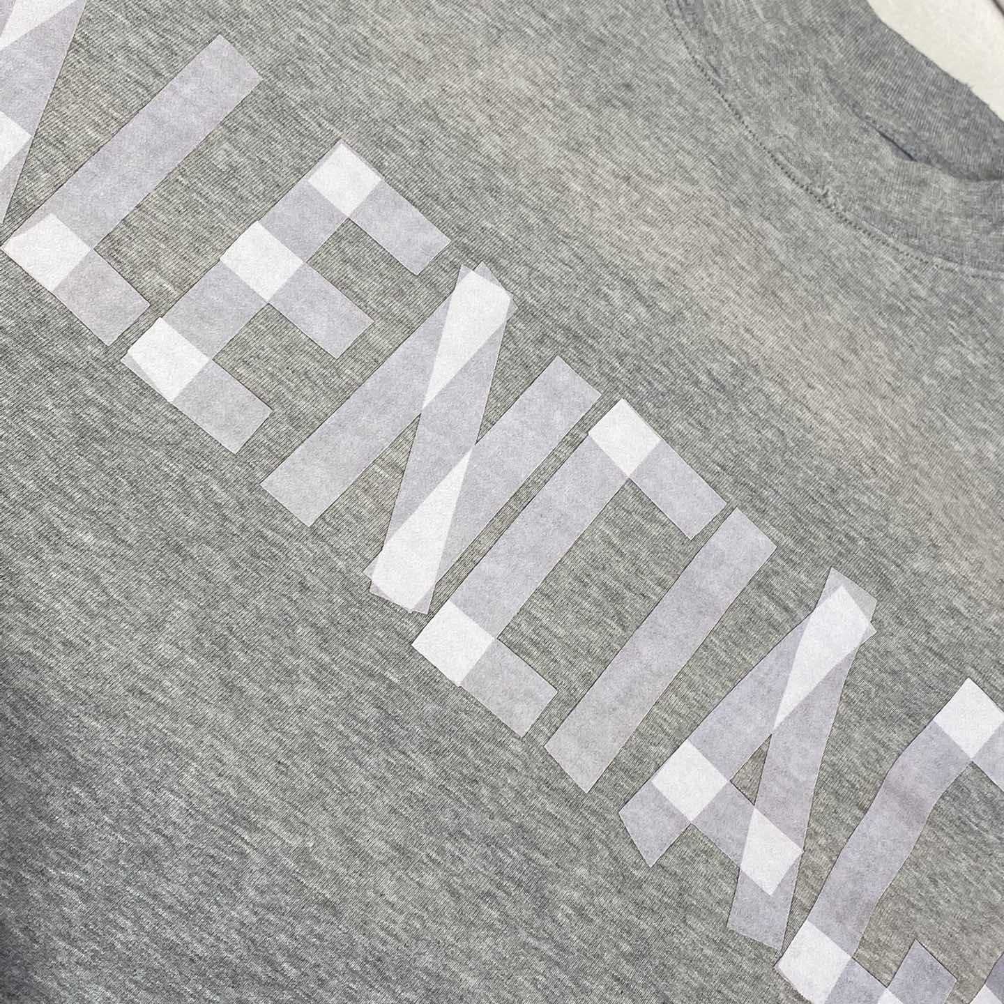 Balenciaga New Tape Type TR T-Shirt Medium Fit In Grey  - EUR FASHION