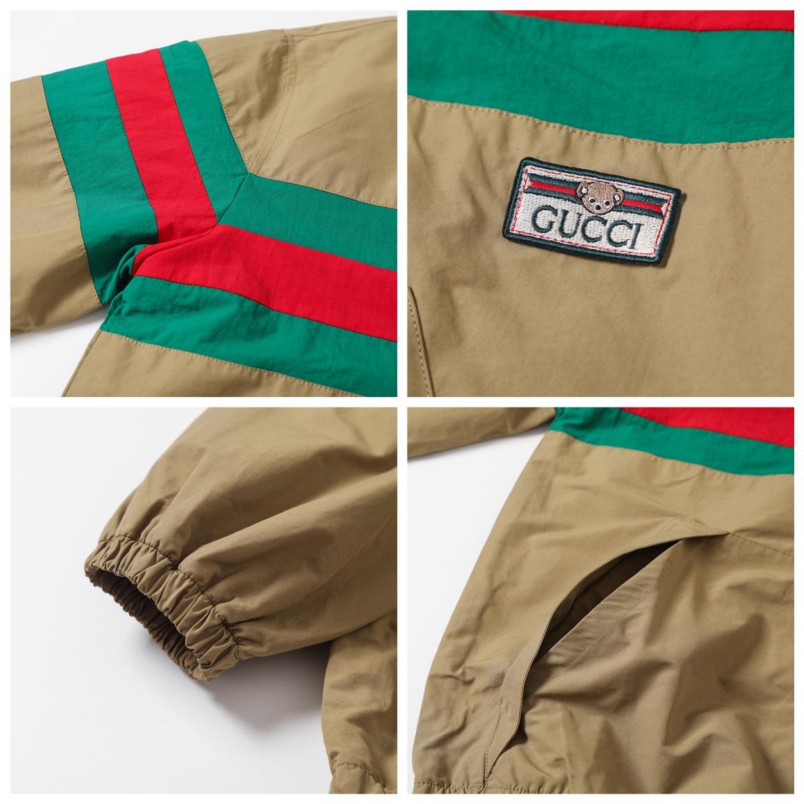 Gucci Classic Red And Green Striped Jacket - EUR FASHION