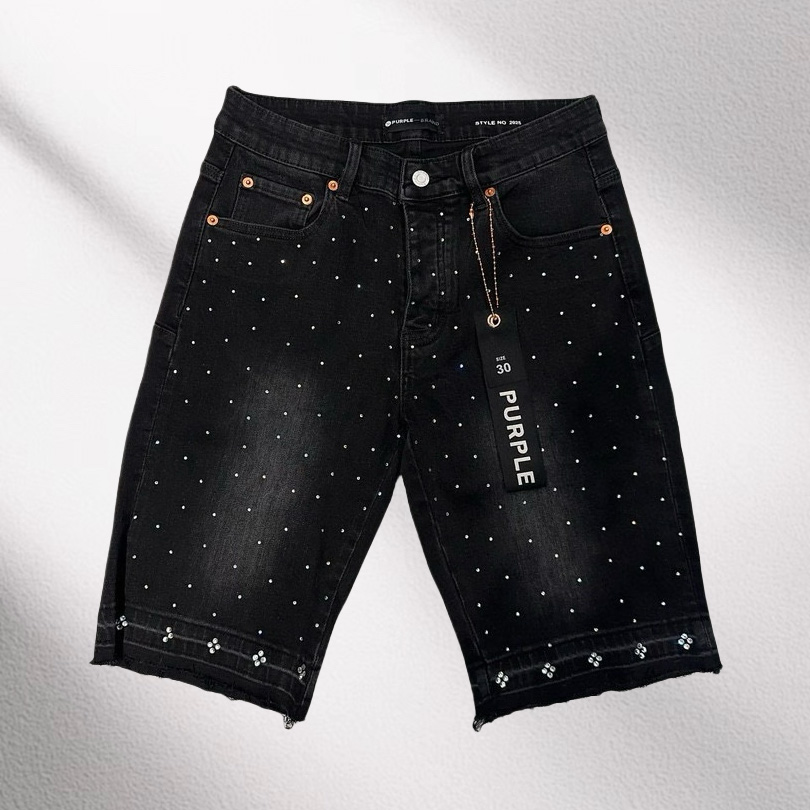 Purple-Brand Denim Shorts    6011 - EUR FASHION