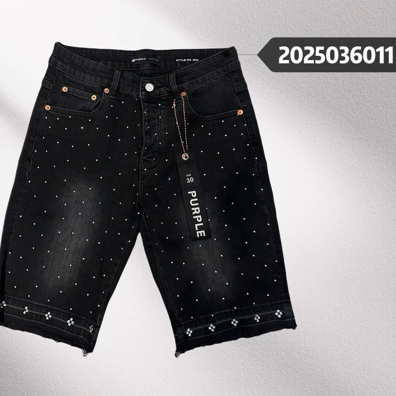 Purple-Brand Denim Shorts    6011 - EUR FASHION