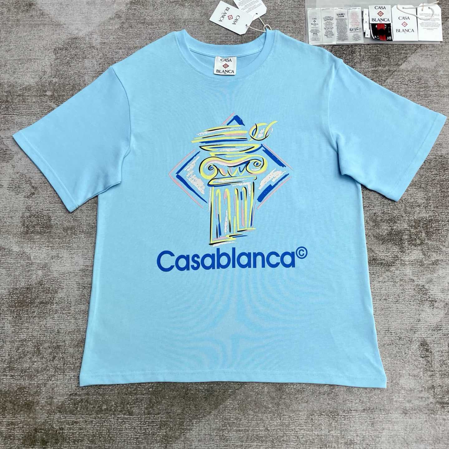 Casablanca Diamond Column-print T-shirt   C945 - EUR FASHION