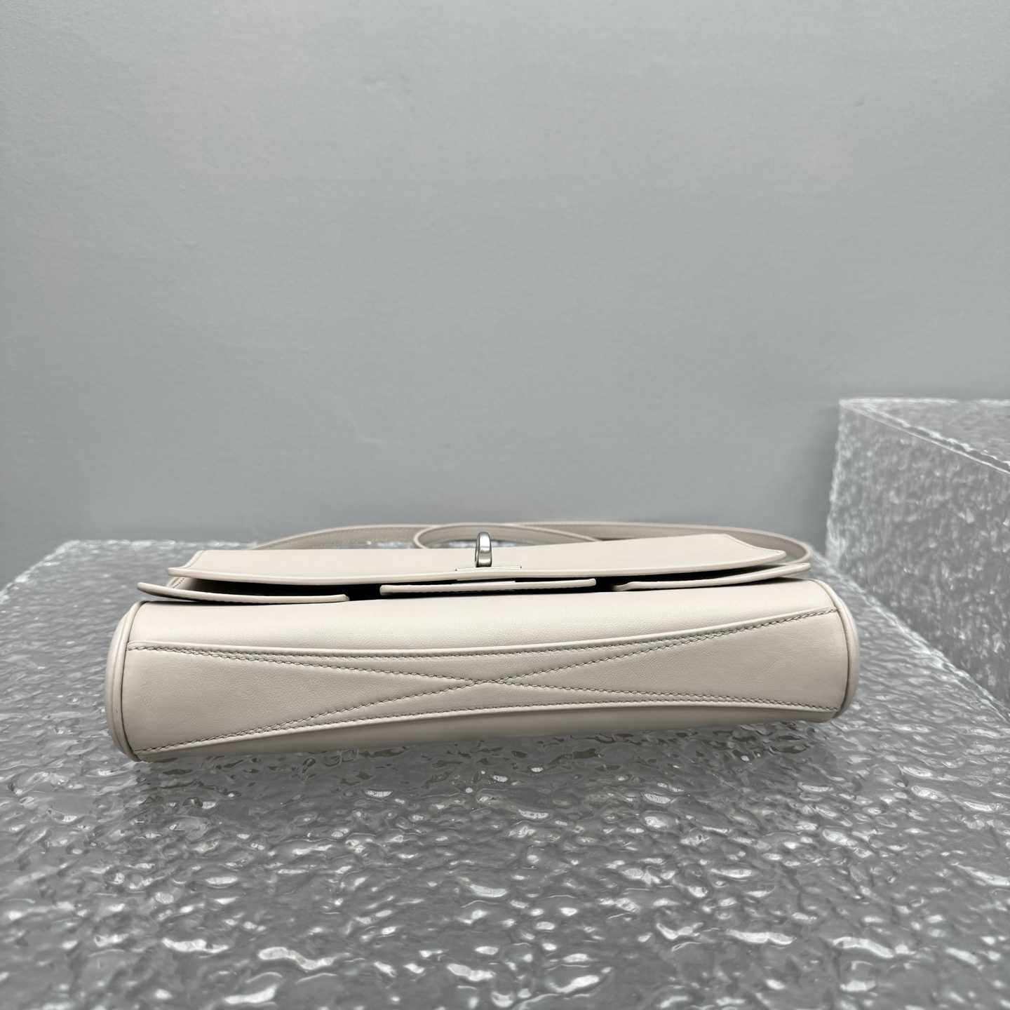 Balenciaga Bel Air Small Clutch On Strap In Almond  - EUR FASHION