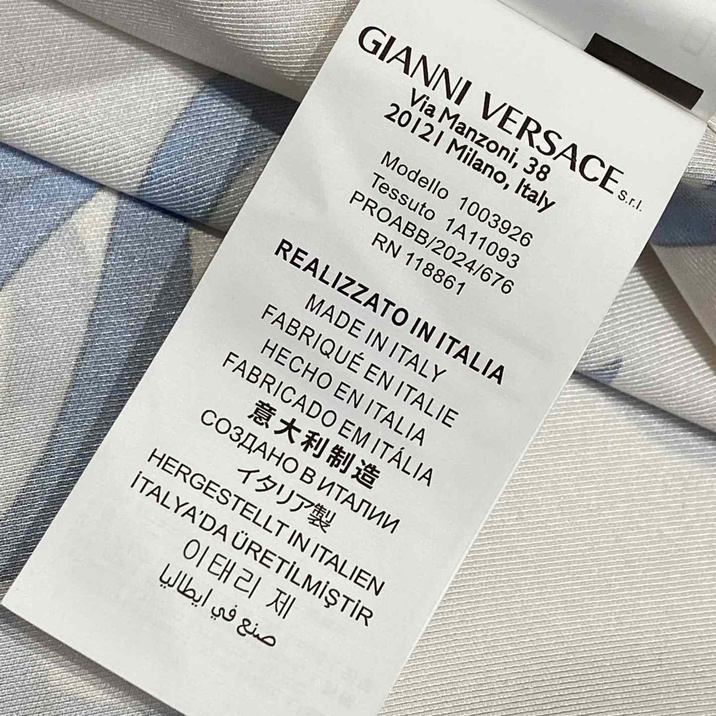 Versace Cameo Silk Shirt And Short - EUR FASHION