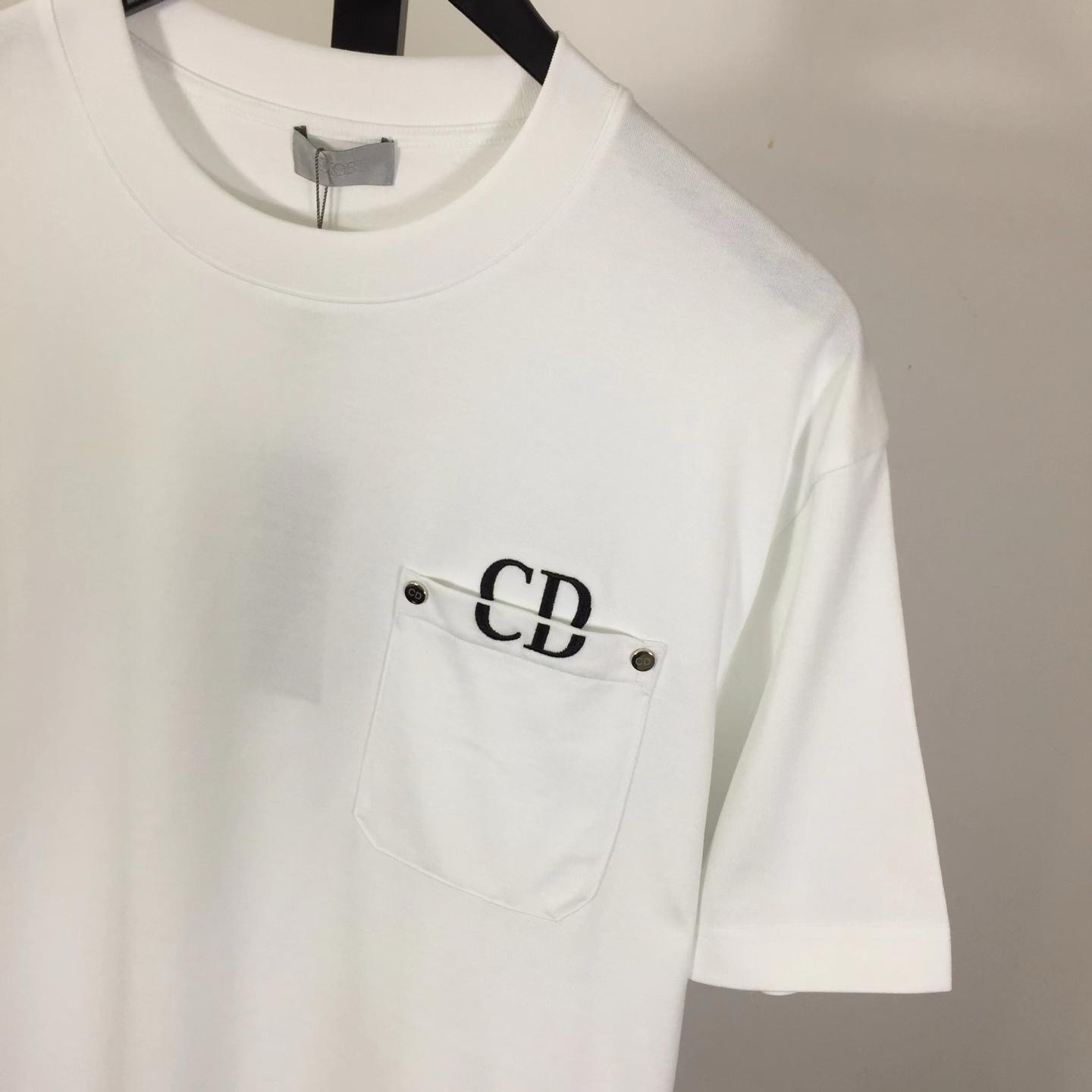 Dior Logo Cotton T-Shirt  - EUR FASHION