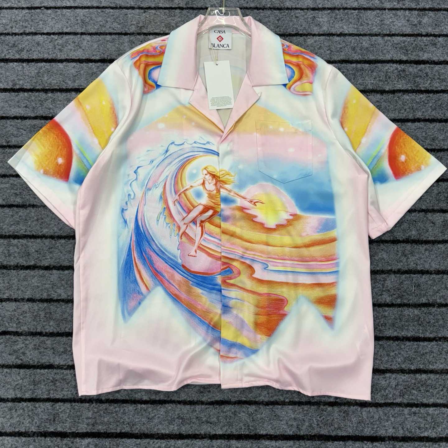 Casablanca Psychedelic Nirvana Swim Shirt - EUR FASHION