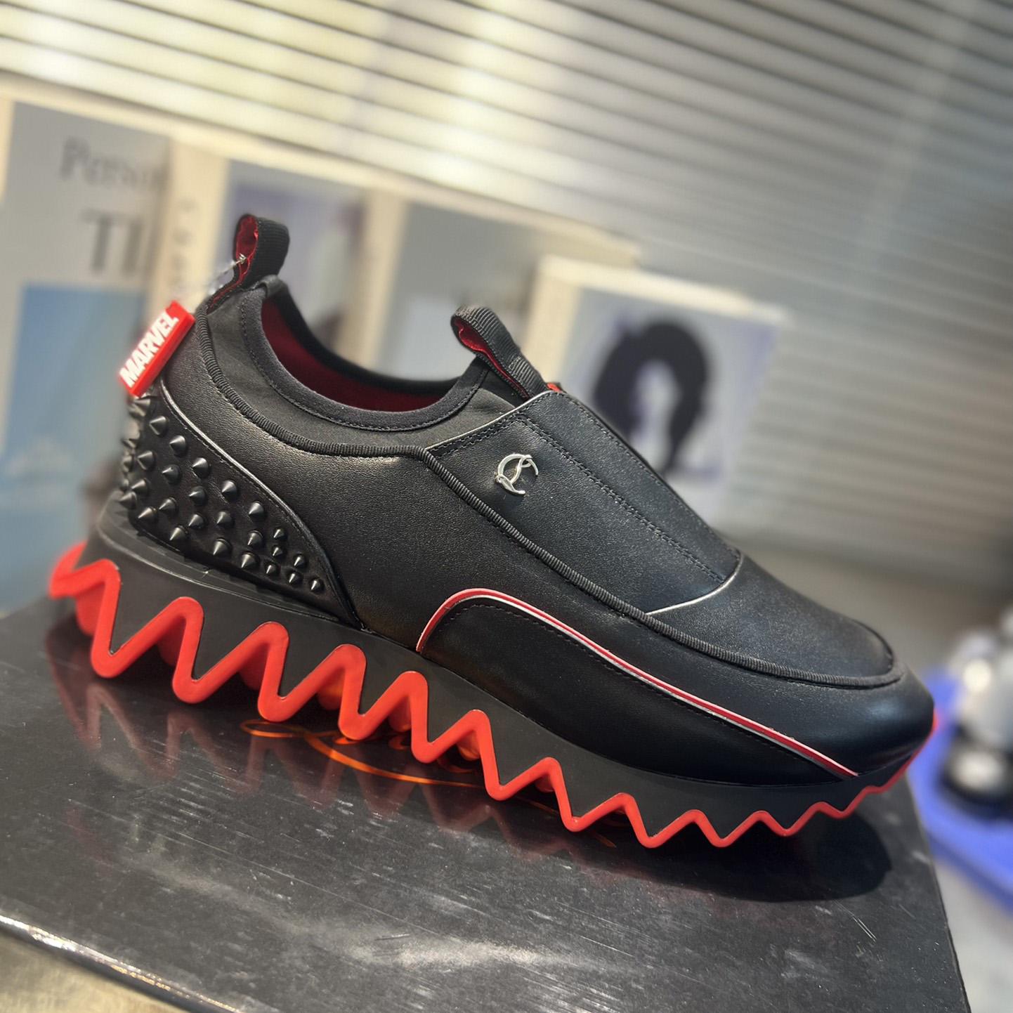 Christian Louboutin Sharkyloub SP Spikes Sneakers  - EUR FASHION