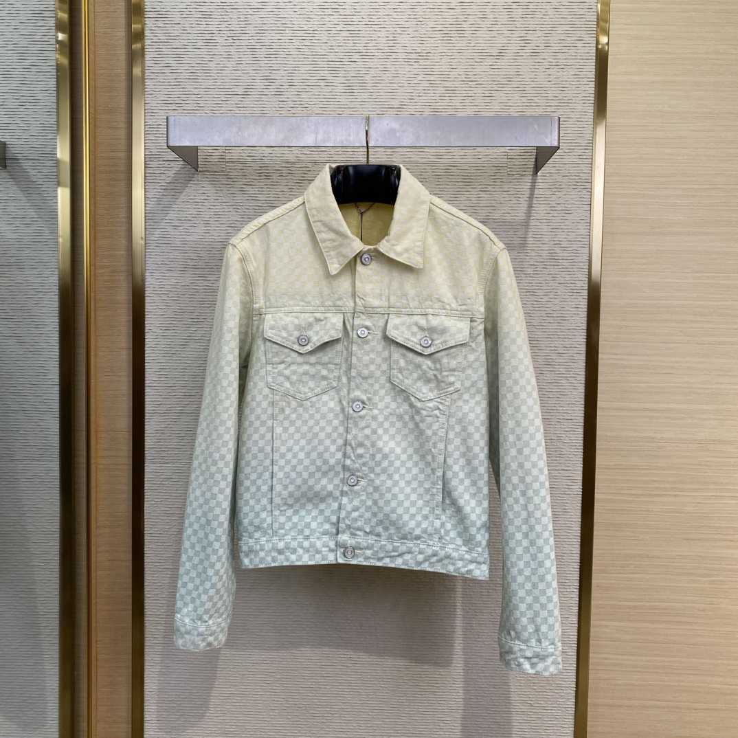 Louis Vuitton Damier Gradient Jacquard Denim Jacket   1AGTF1 - EUR FASHION