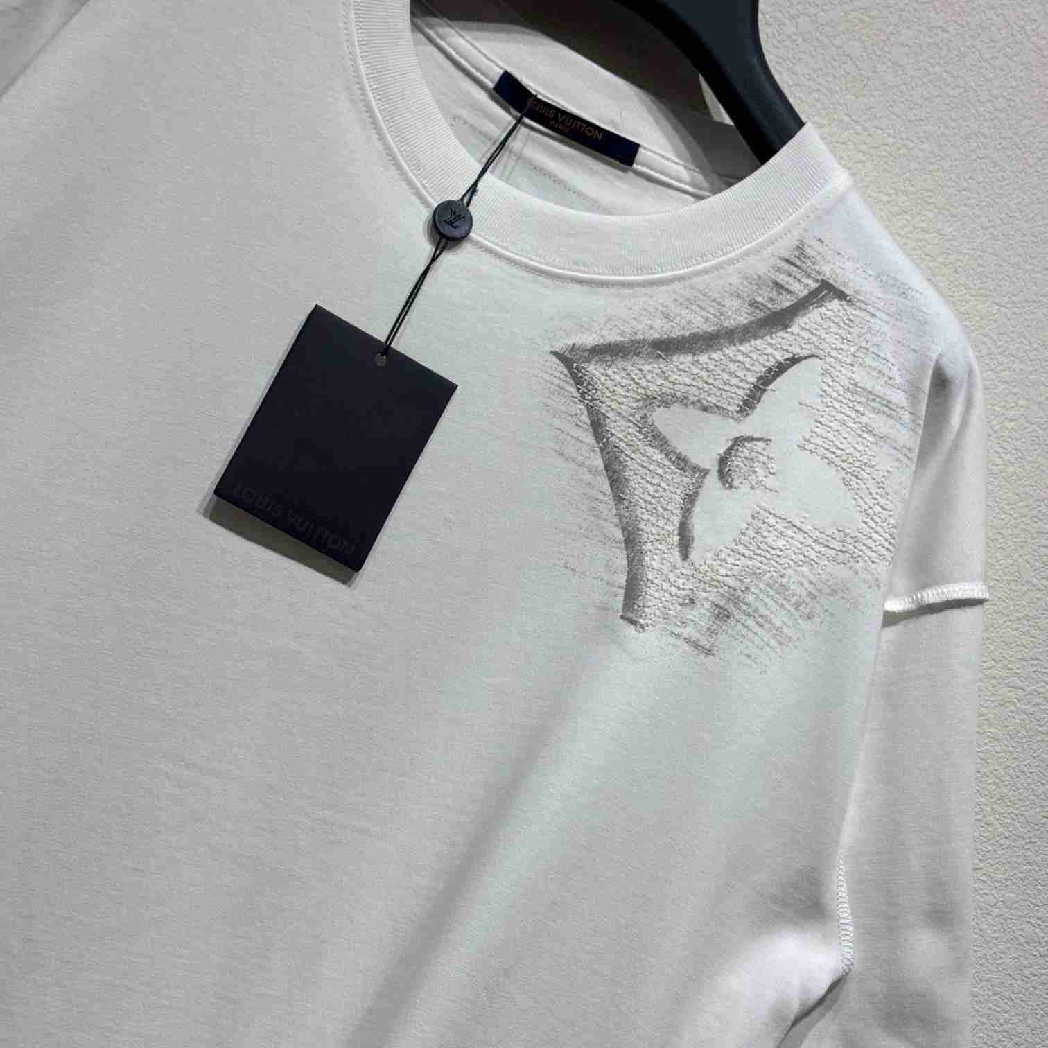 Louis Vuitton Short-Sleeved Cotton Crewneck    - EUR FASHION