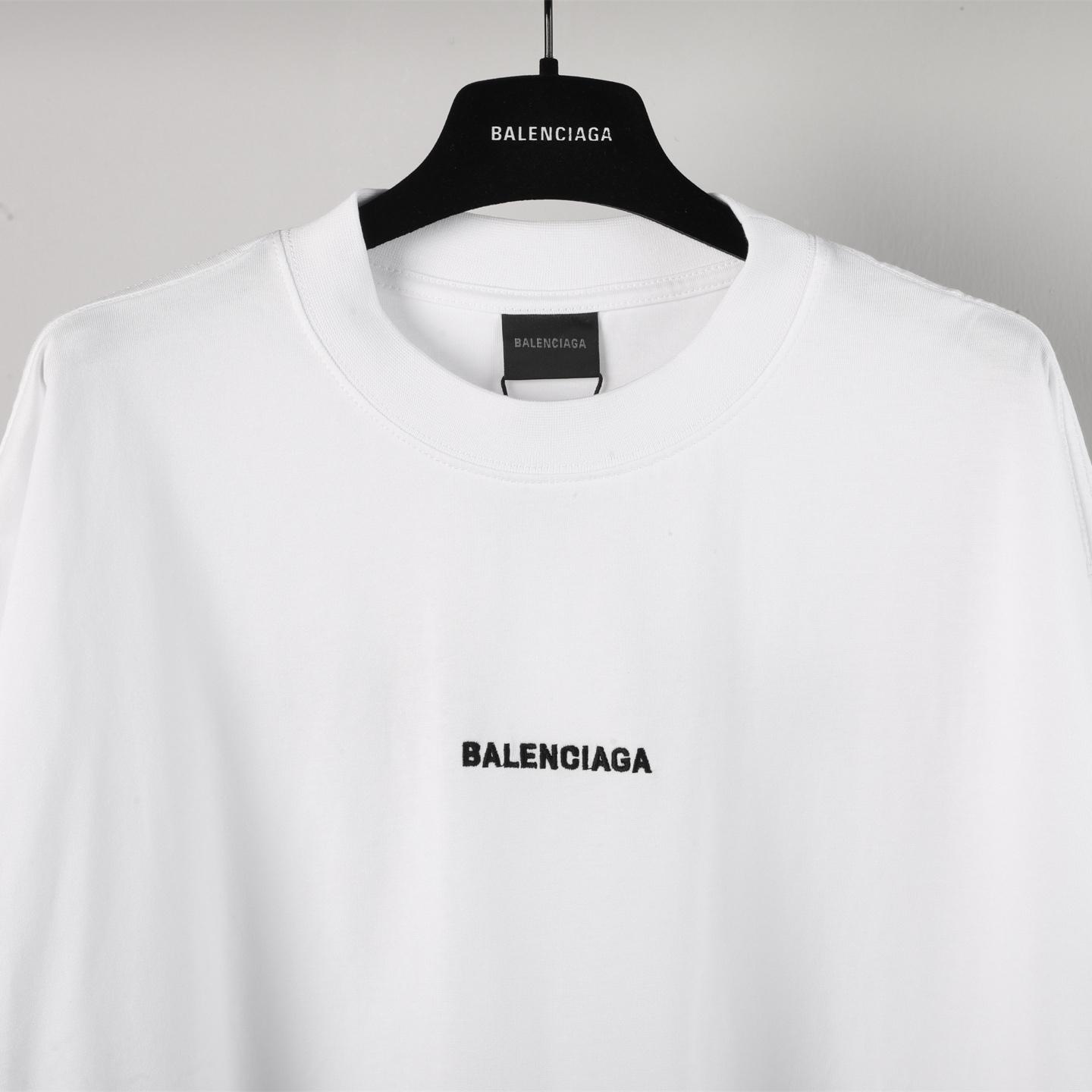 Balenciaga Logo-embroidered T-shirt - EUR FASHION