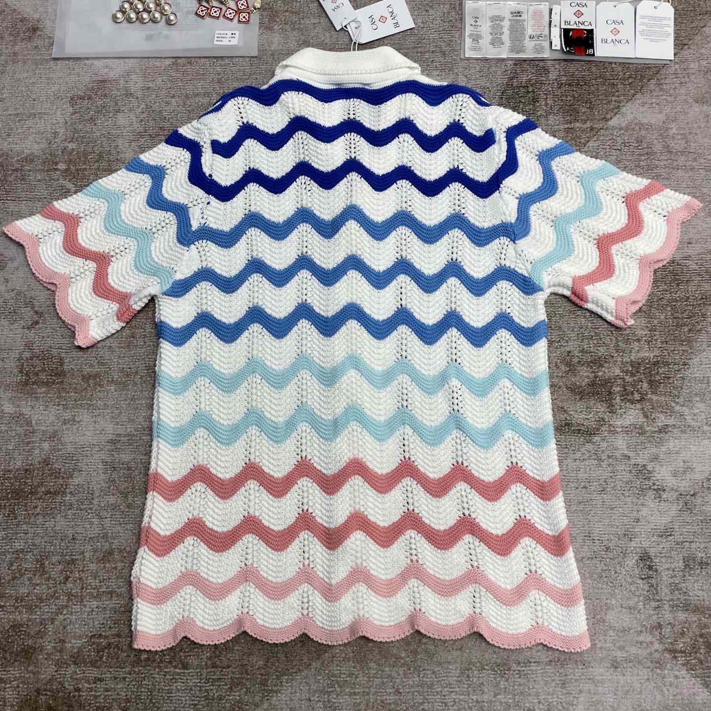 Casablanca Wave Shirt   D0086 - EUR FASHION