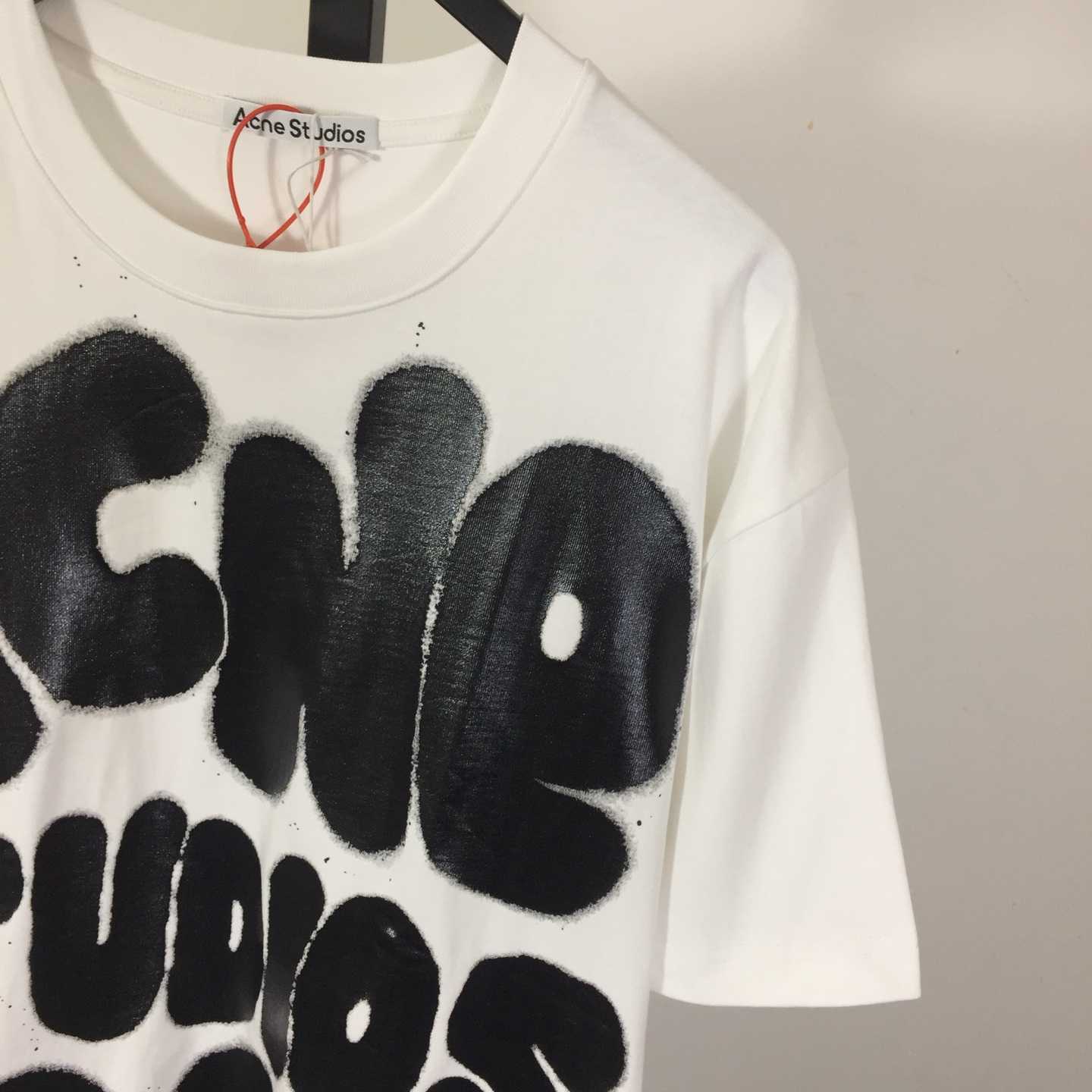 Acne Studios  T-shirt logo - Relaxed unisex fit - White - EUR FASHION