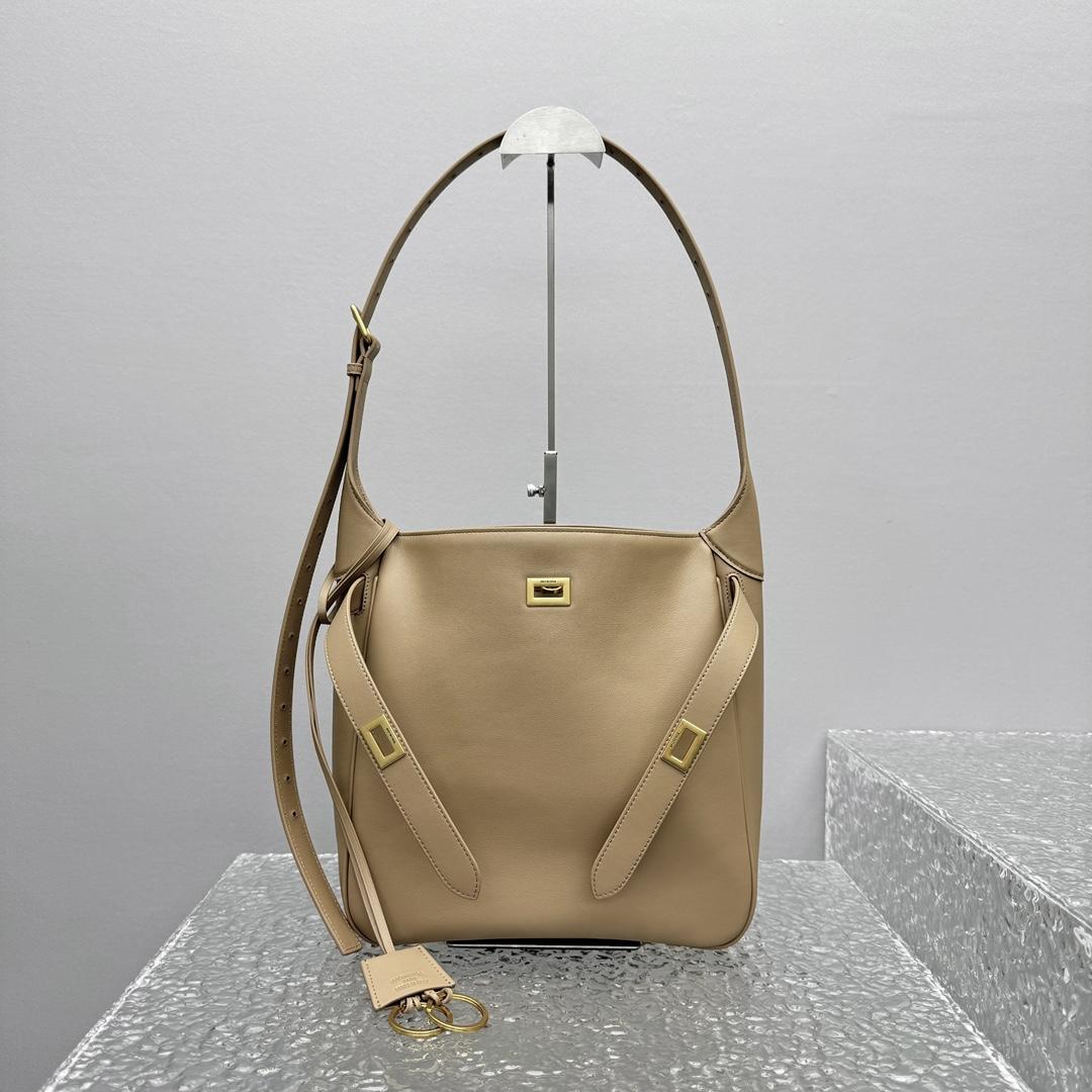 Balenciaga Bel Air Hobo Bag Small In Latte - EUR FASHION
