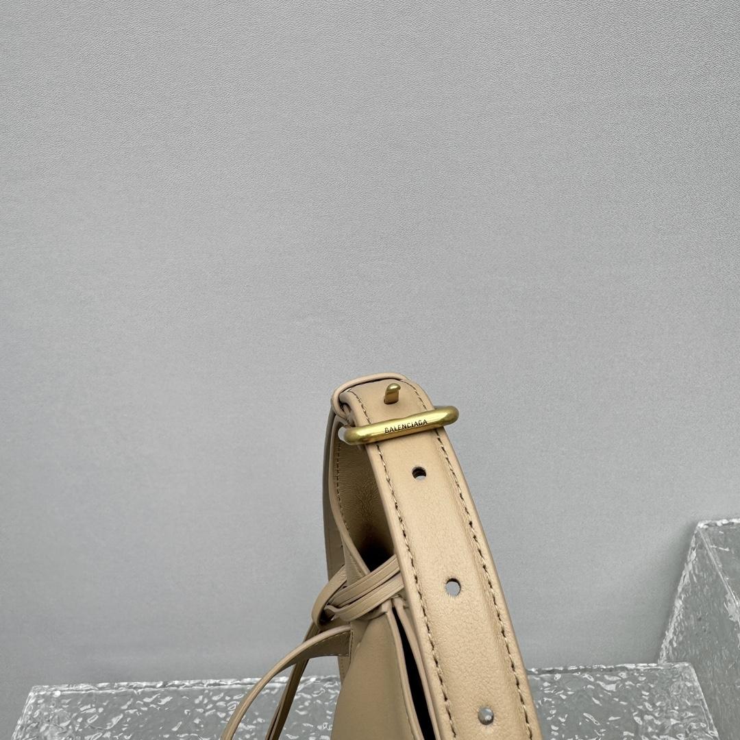 Balenciaga Bel Air Hobo Bag Small In Latte - EUR FASHION