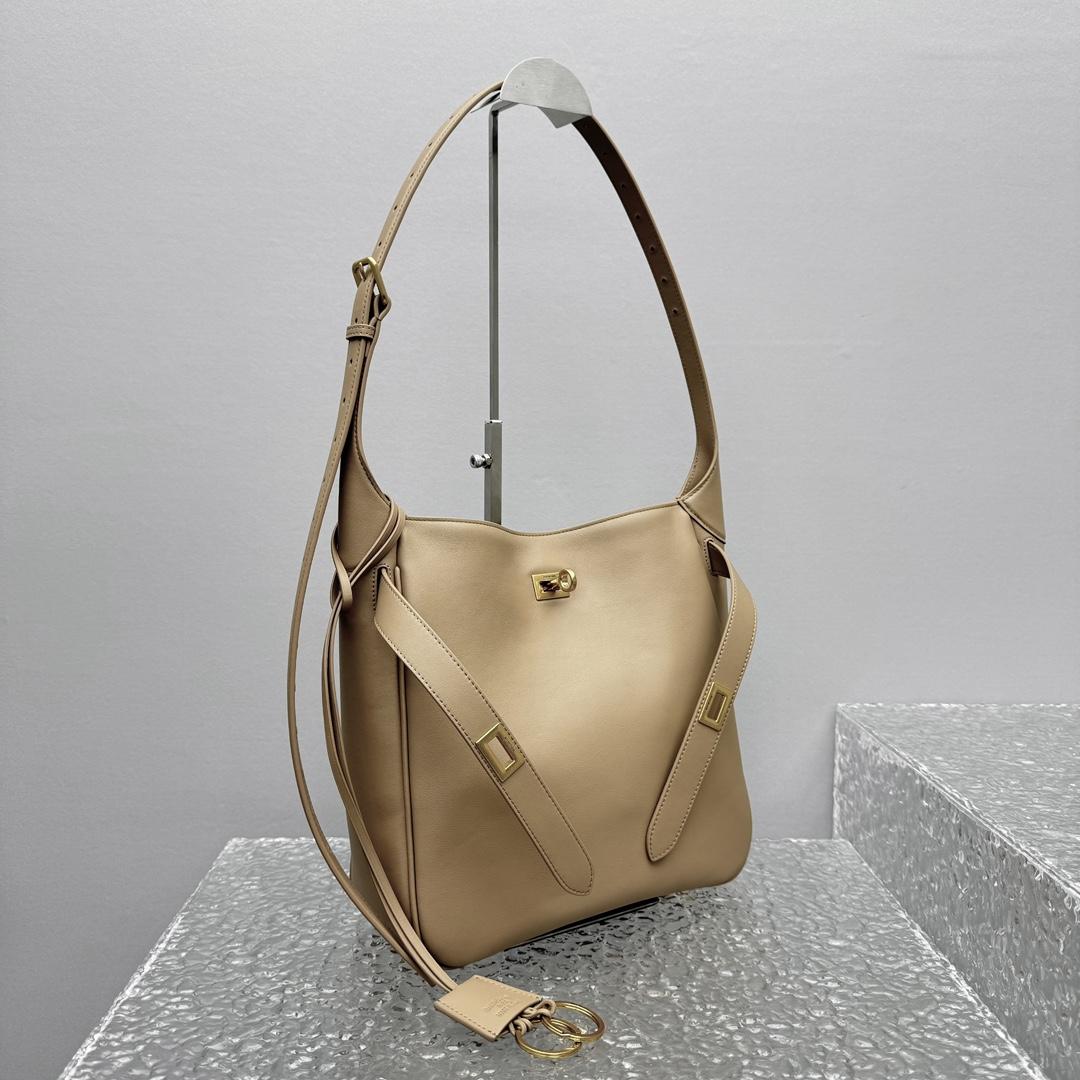Balenciaga Bel Air Hobo Bag Small In Latte - EUR FASHION