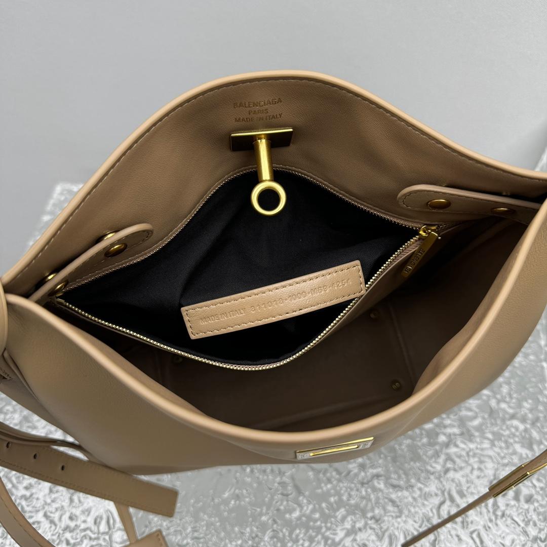 Balenciaga Bel Air Hobo Bag Small In Latte - EUR FASHION