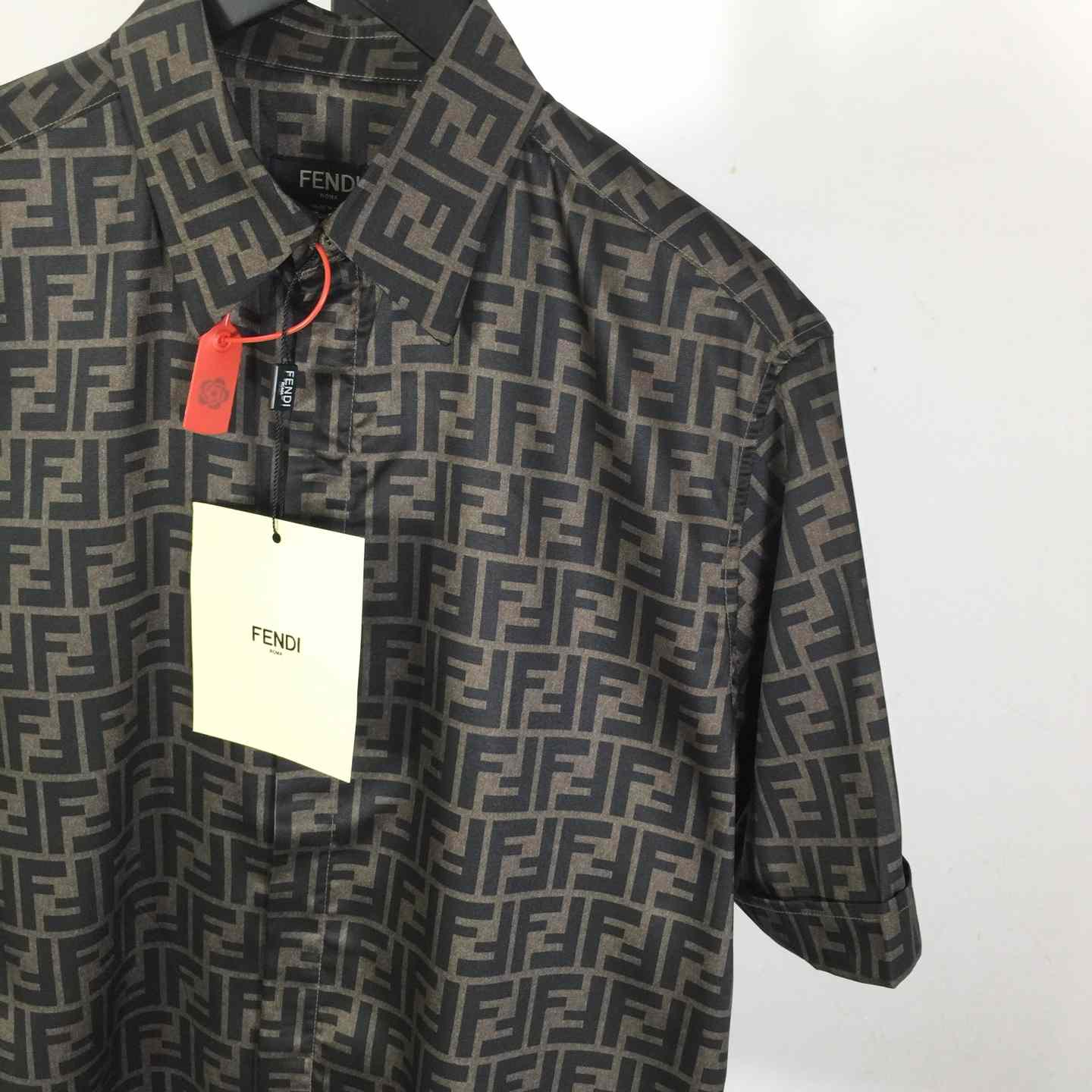Fendi Brown Silk Shirt - EUR FASHION