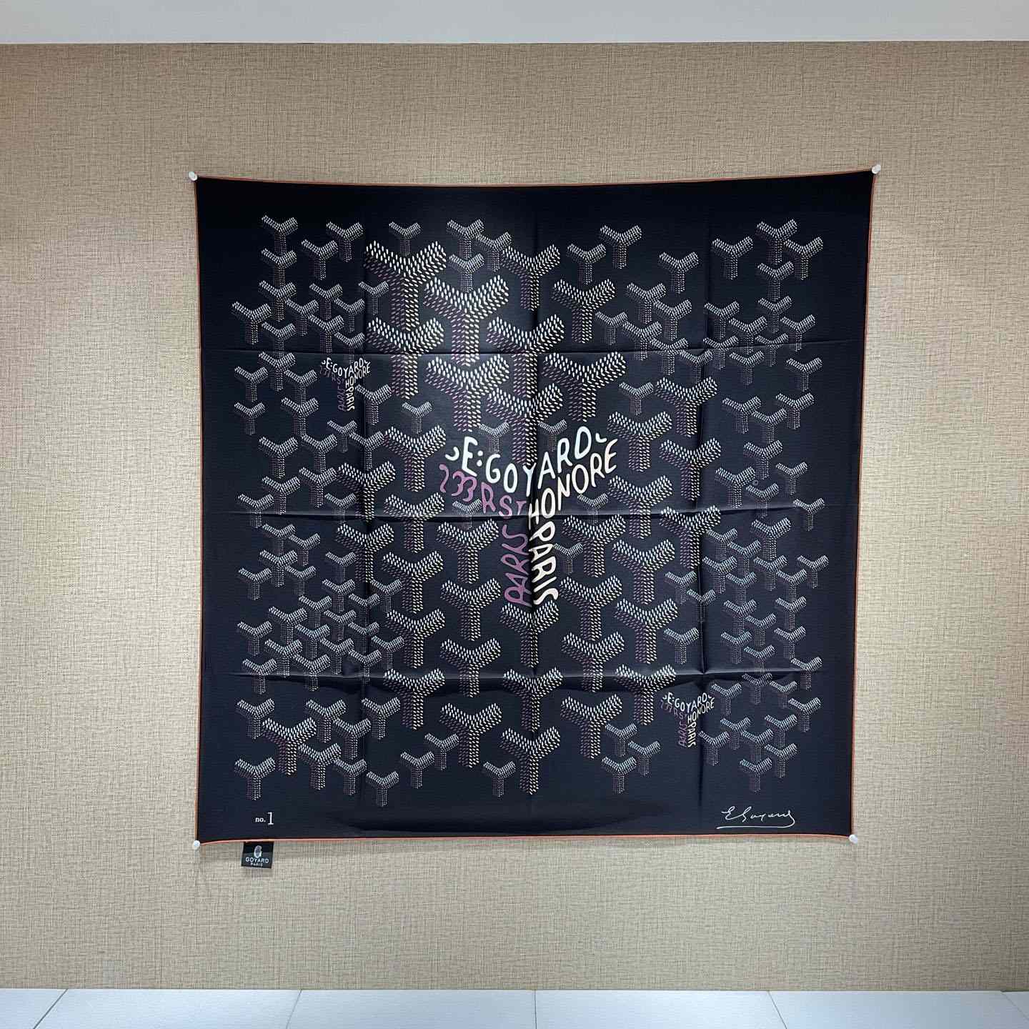 Goyard Silk Goyardine Scarf   90*90cm - EUR FASHION